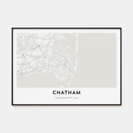 Chatham Map Landscape Poster