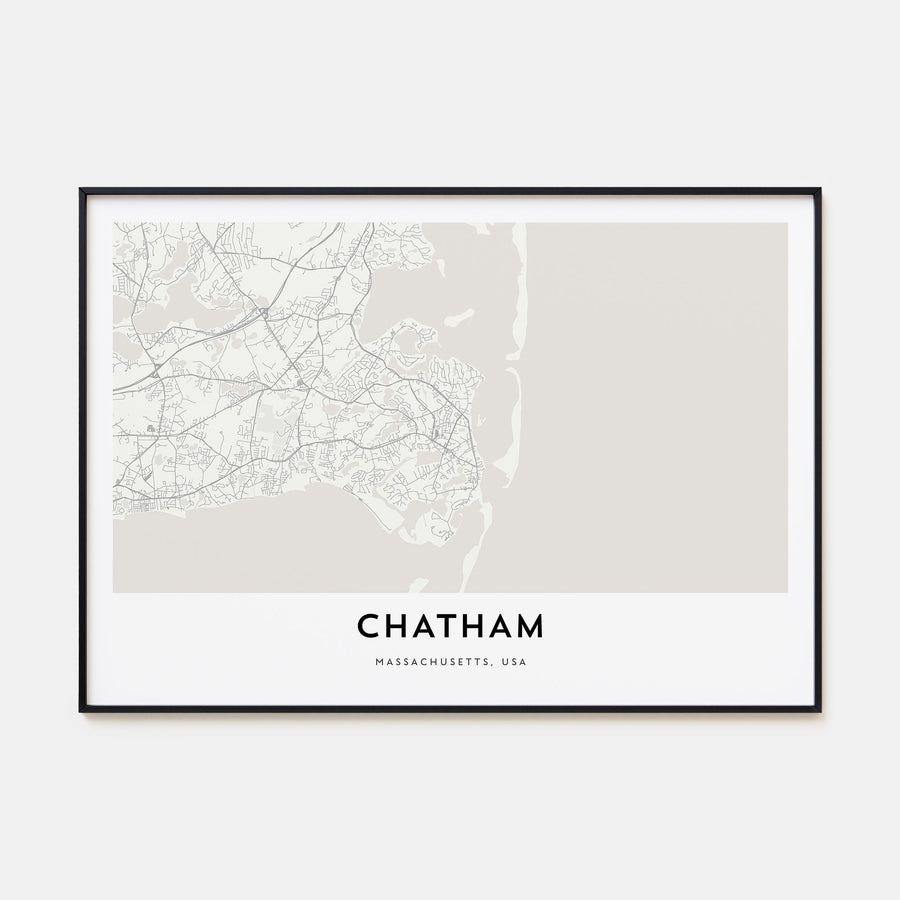Chatham Map Landscape Poster