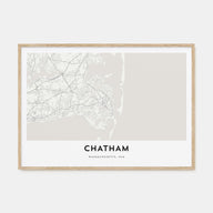 Chatham Map Landscape Poster