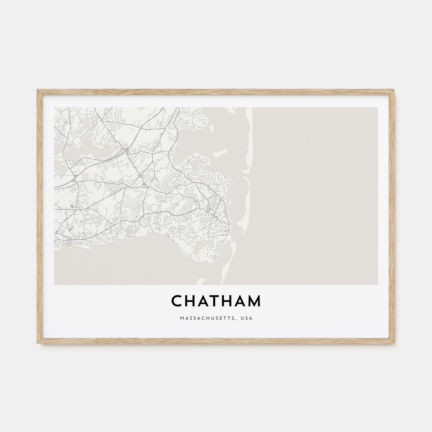 Chatham Map Landscape Poster