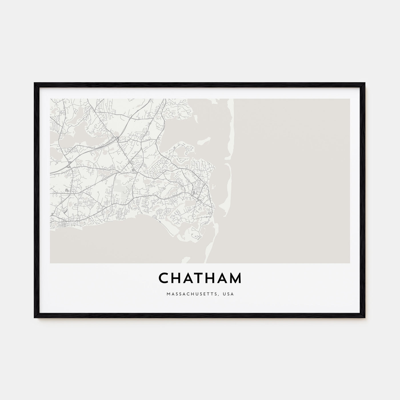 Chatham Map Landscape Poster