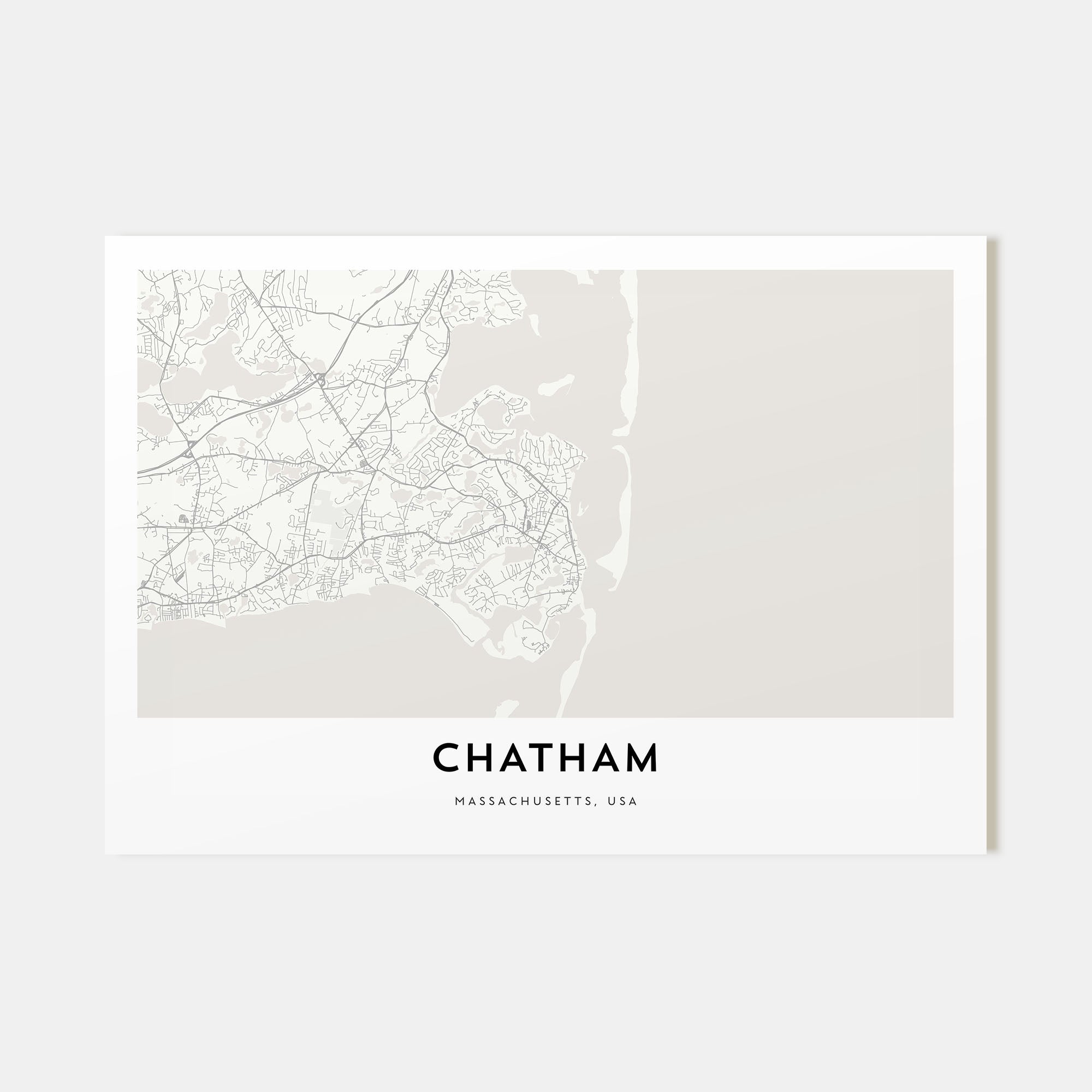 Chatham Map Landscape Poster