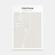 Chatham Map Portrait Poster