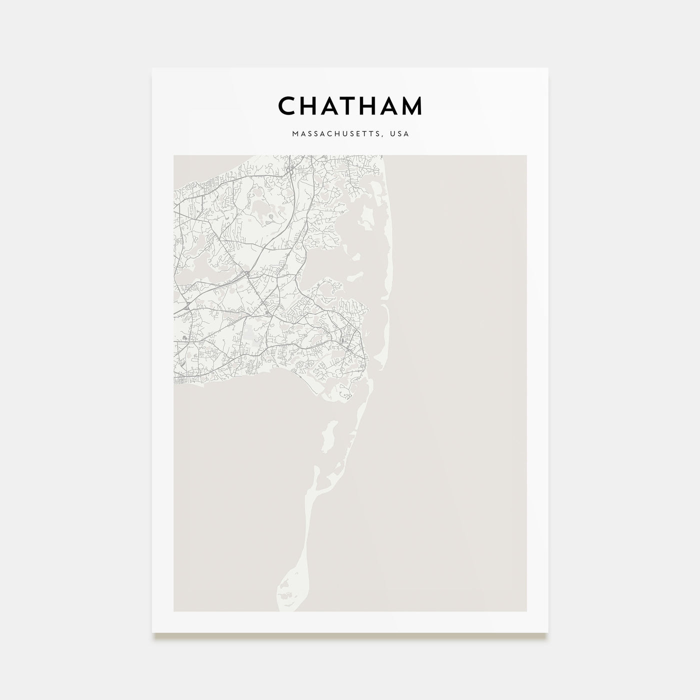 Chatham Map Portrait Poster