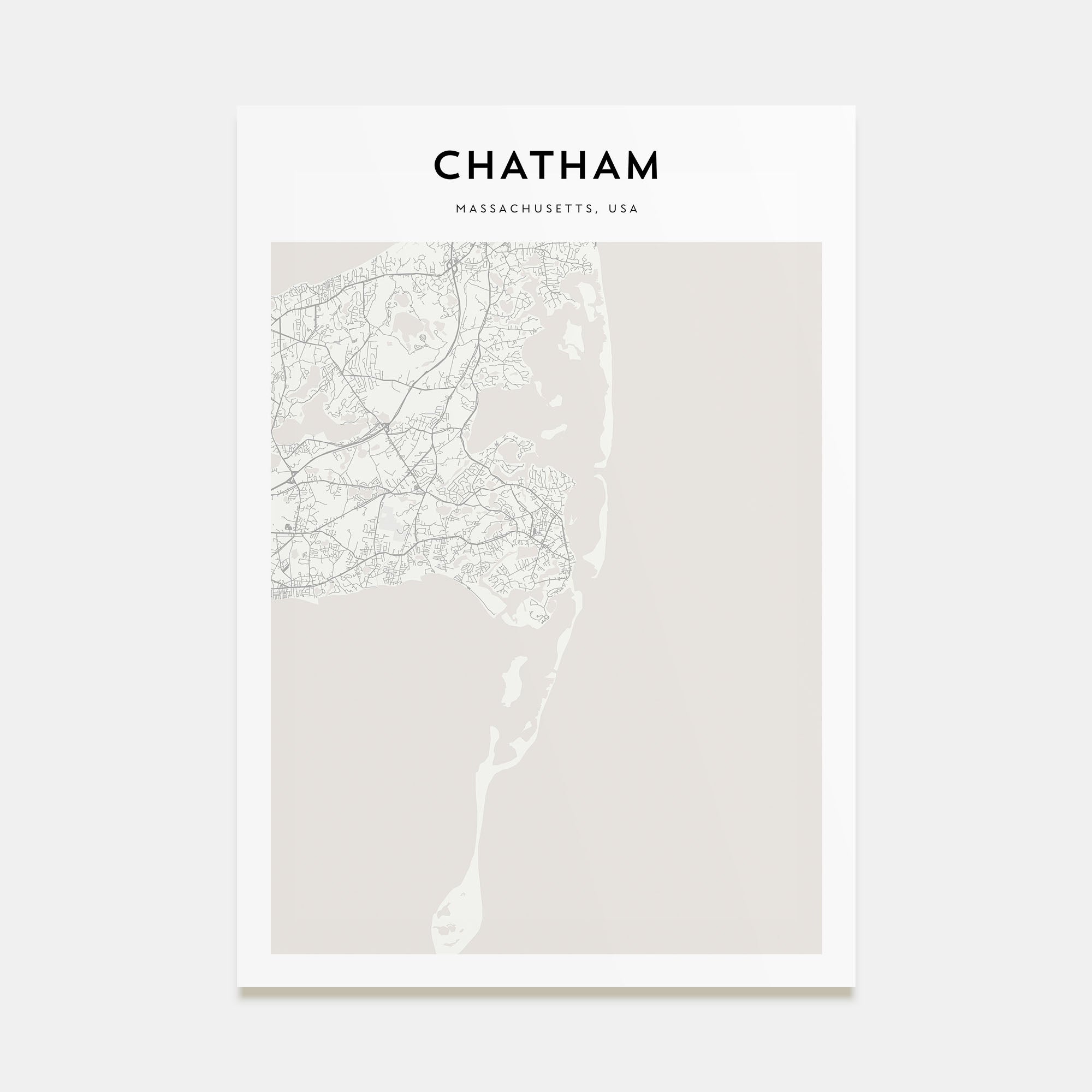 Chatham Map Portrait Poster