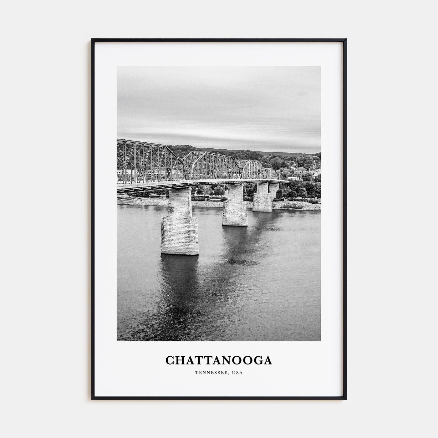 Chattanooga Portrait B&W No 1 Poster