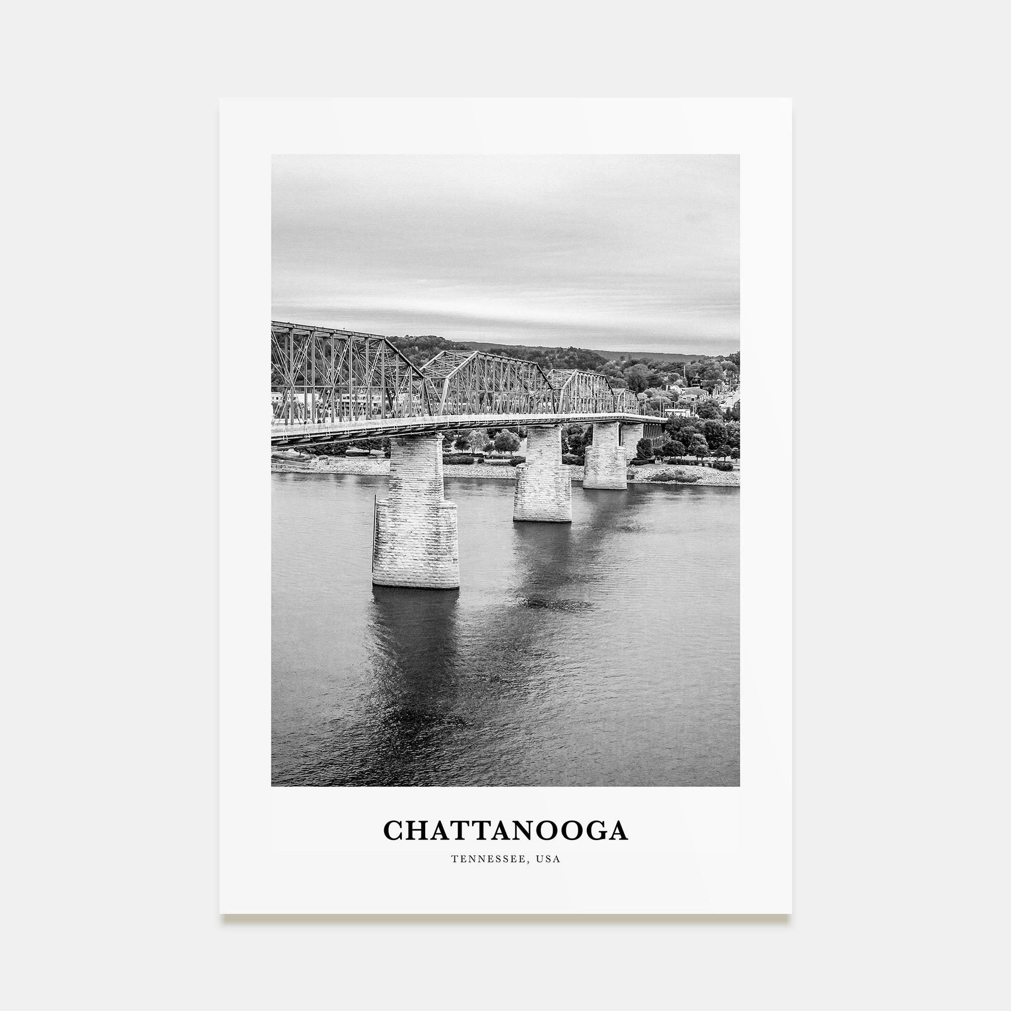 Chattanooga Portrait B&W No 1 Poster