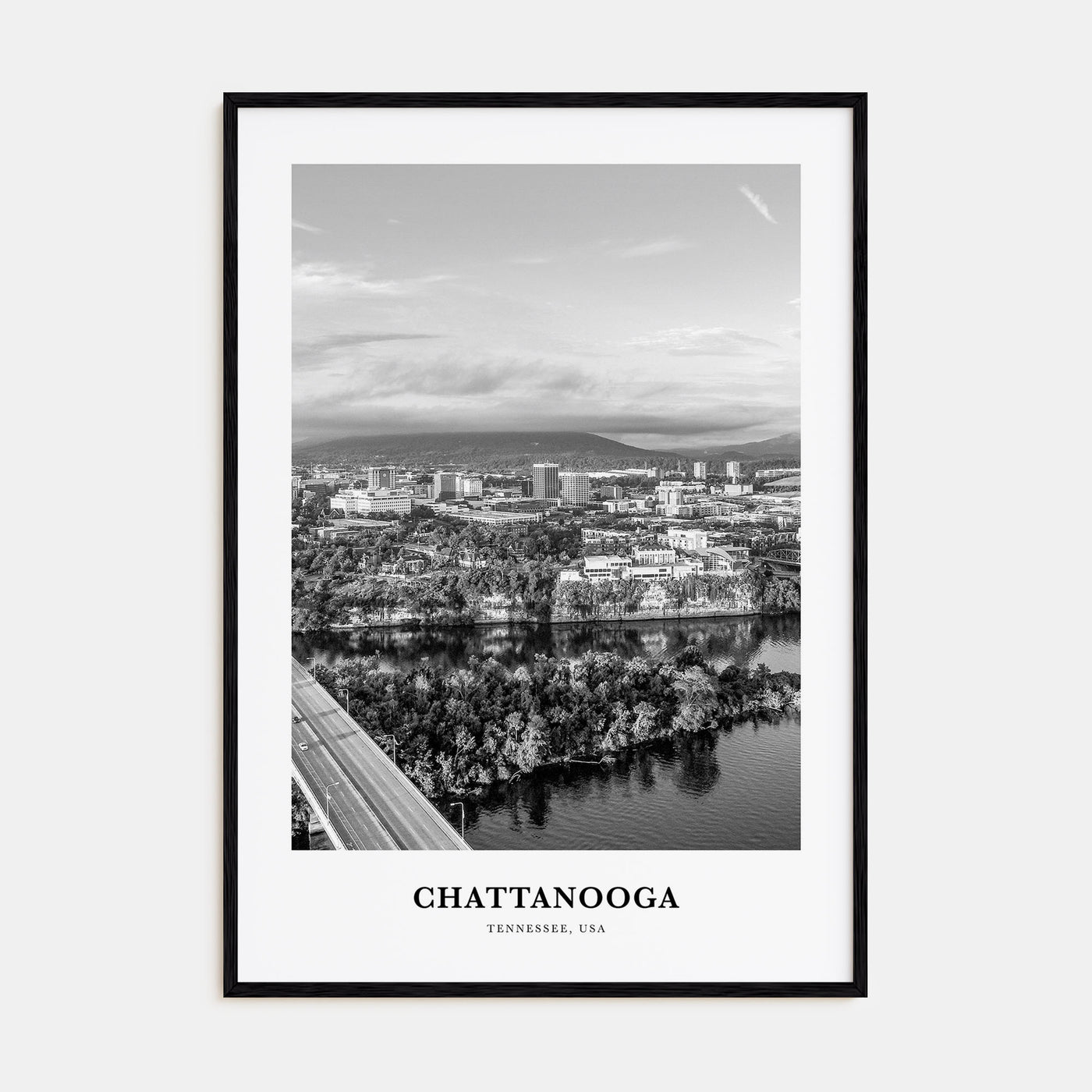 Chattanooga Portrait B&W No 2 Poster