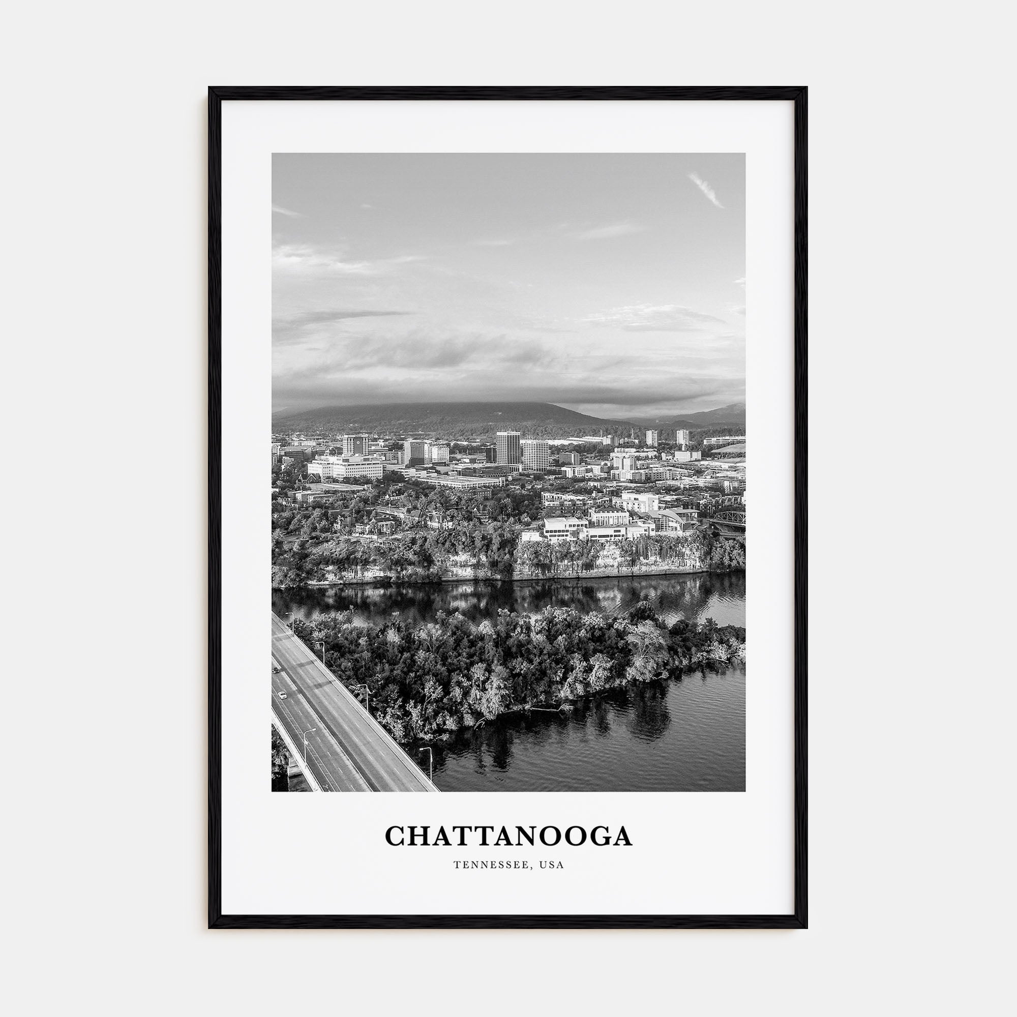 Chattanooga Portrait B&W No 2 Poster