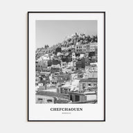 Chefchaouen Portrait B&W Poster