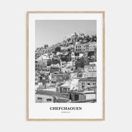 Chefchaouen Portrait B&W Poster