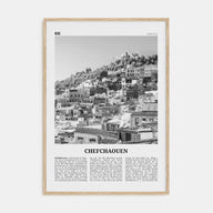 Chefchaouen Travel B&W Poster