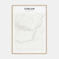 Chelan Map Portrait Poster