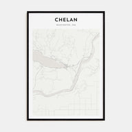 Chelan Map Portrait Poster