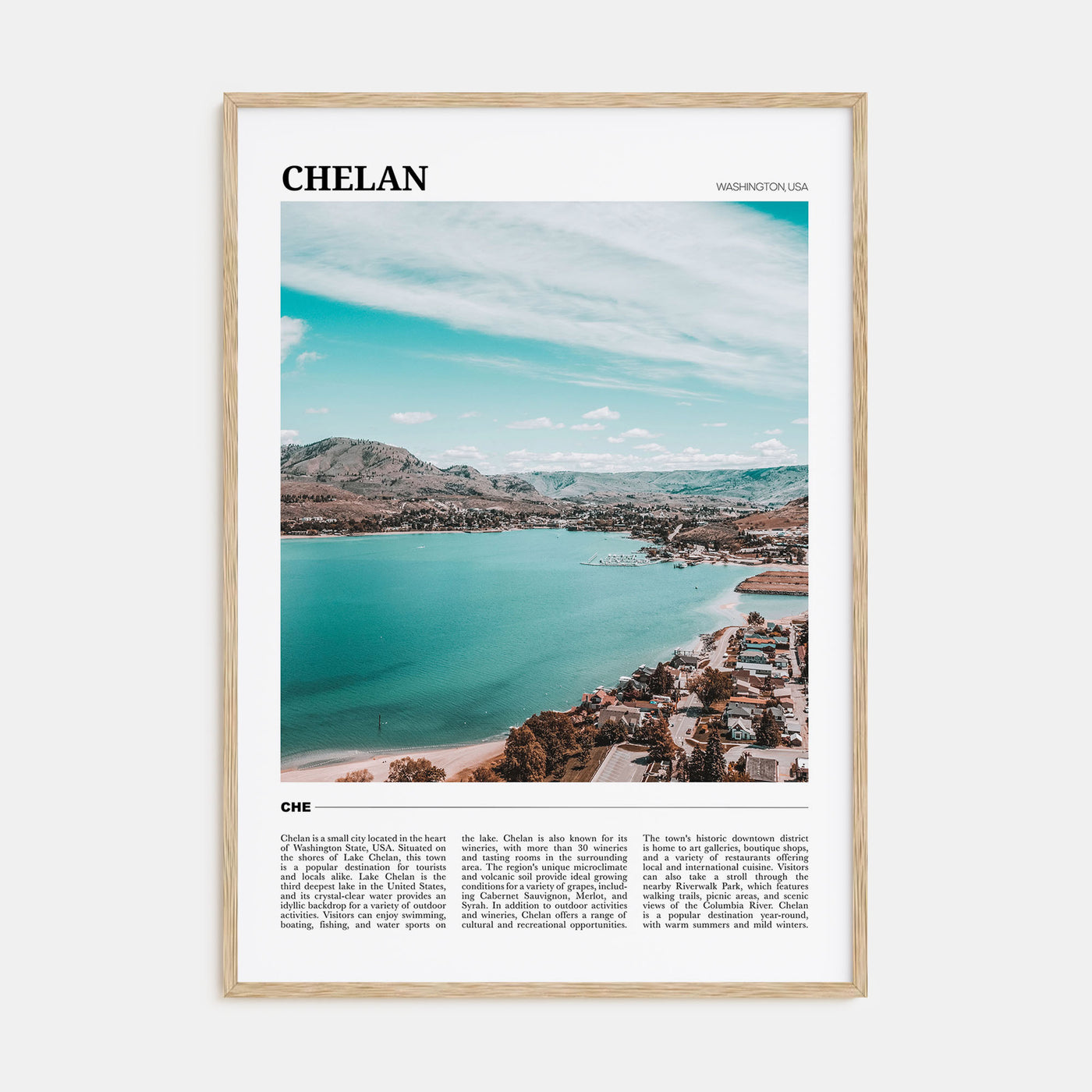 Chelan Travel Color Poster