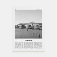 Chelsea, Massachusetts Travel B&W Poster