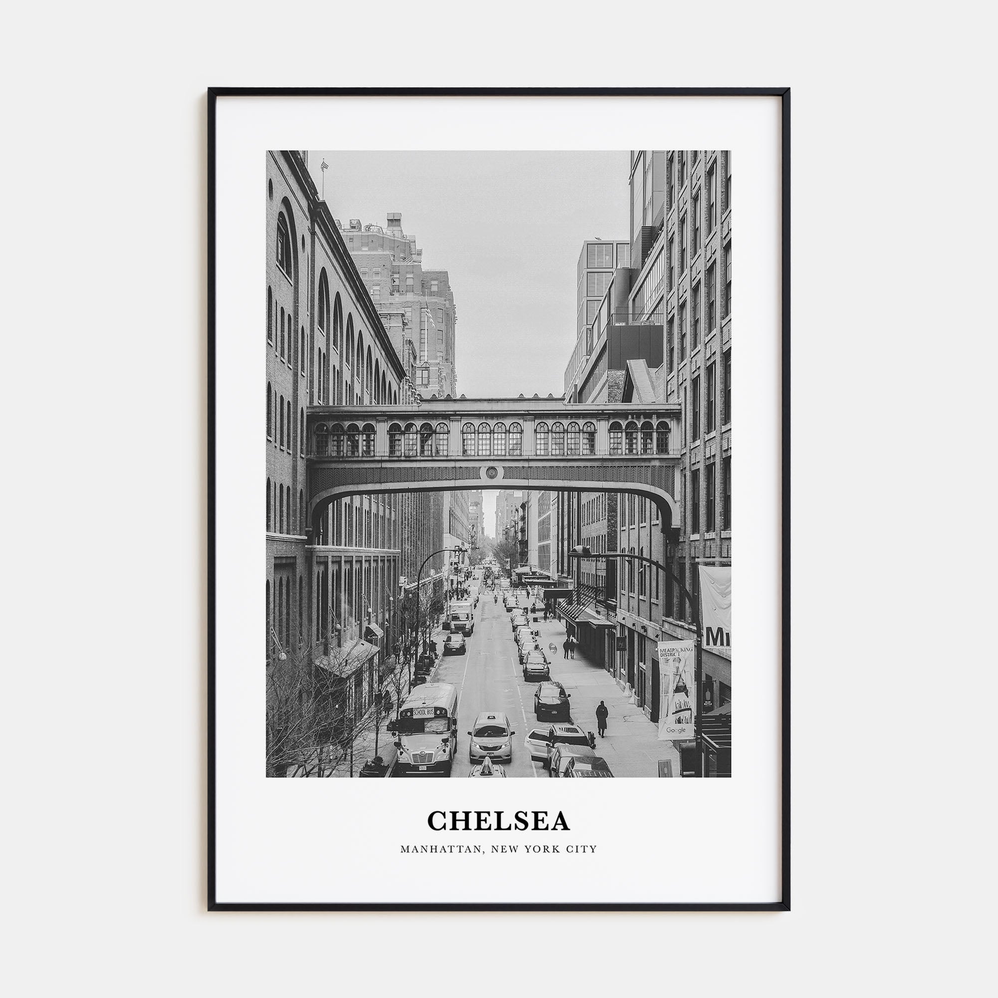Chelsea, New York Portrait B&W Poster