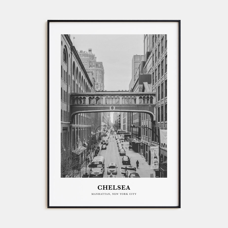 Chelsea, New York Portrait B&W Poster