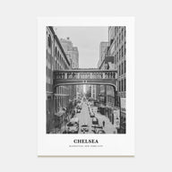 Chelsea, New York Portrait B&W Poster