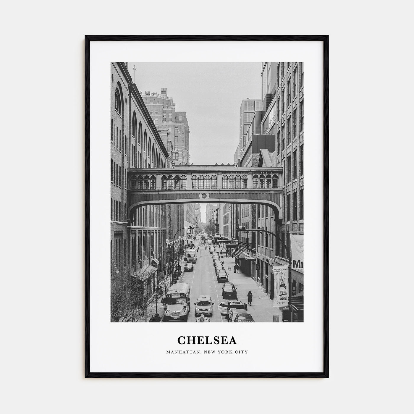 Chelsea, New York Portrait B&W Poster
