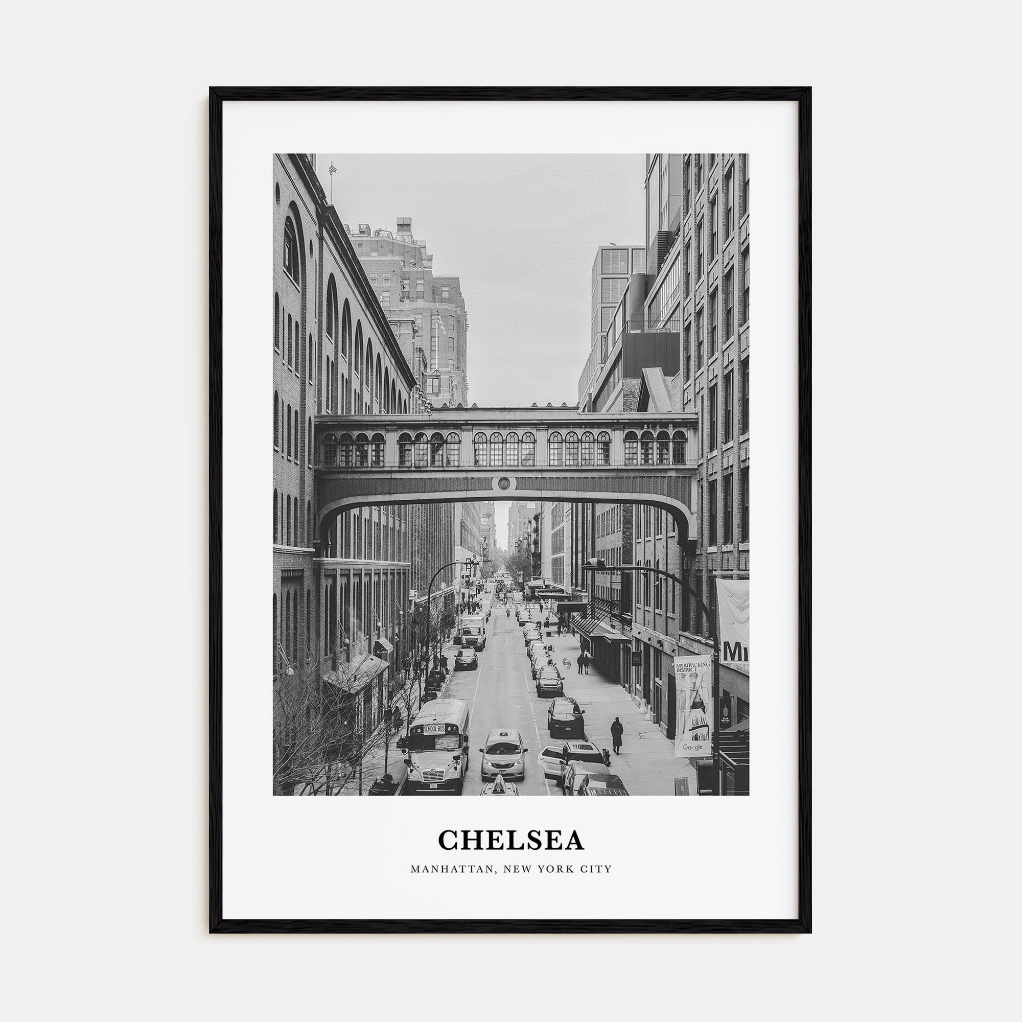 Chelsea, New York Portrait B&W Poster