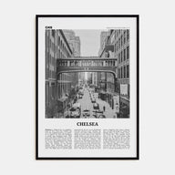 Chelsea, New York Travel B&W Poster