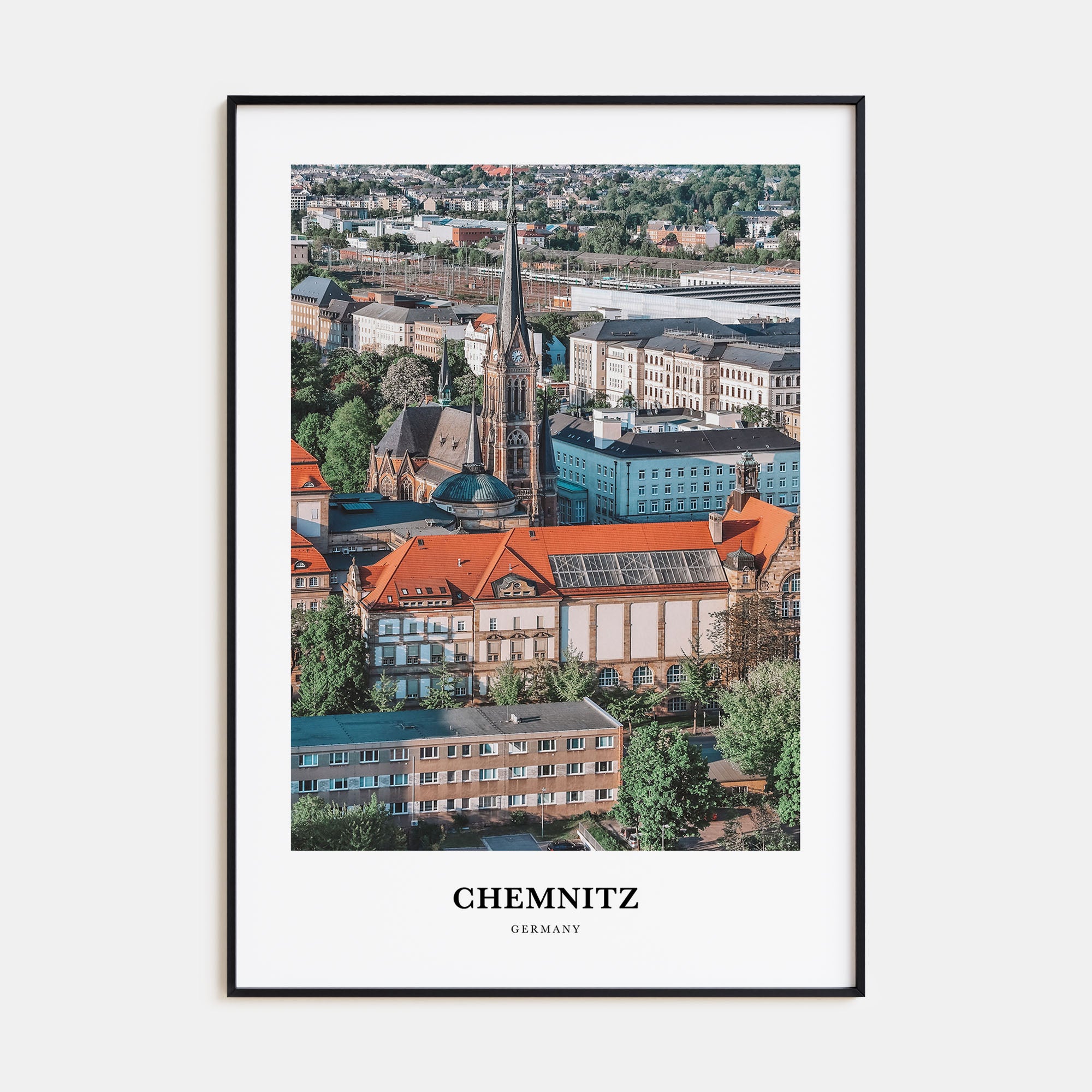 Chemnitz Portrait Color Poster