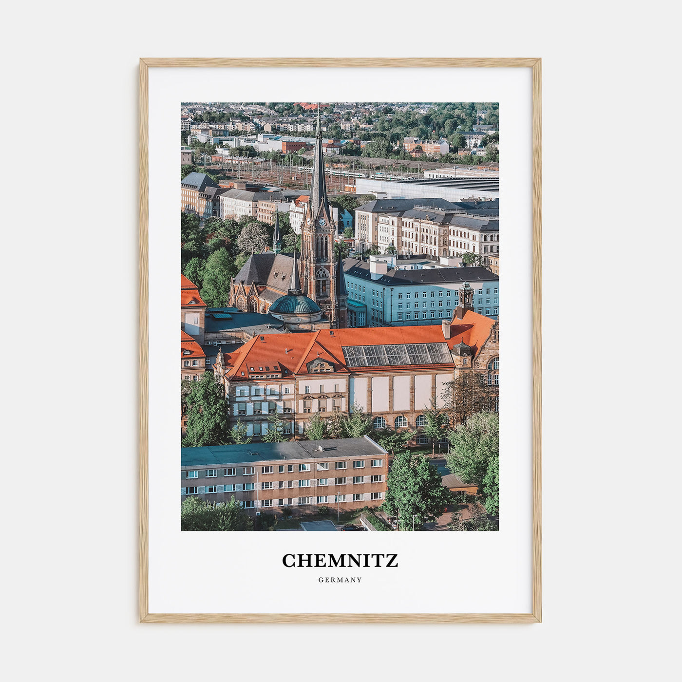 Chemnitz Portrait Color Poster