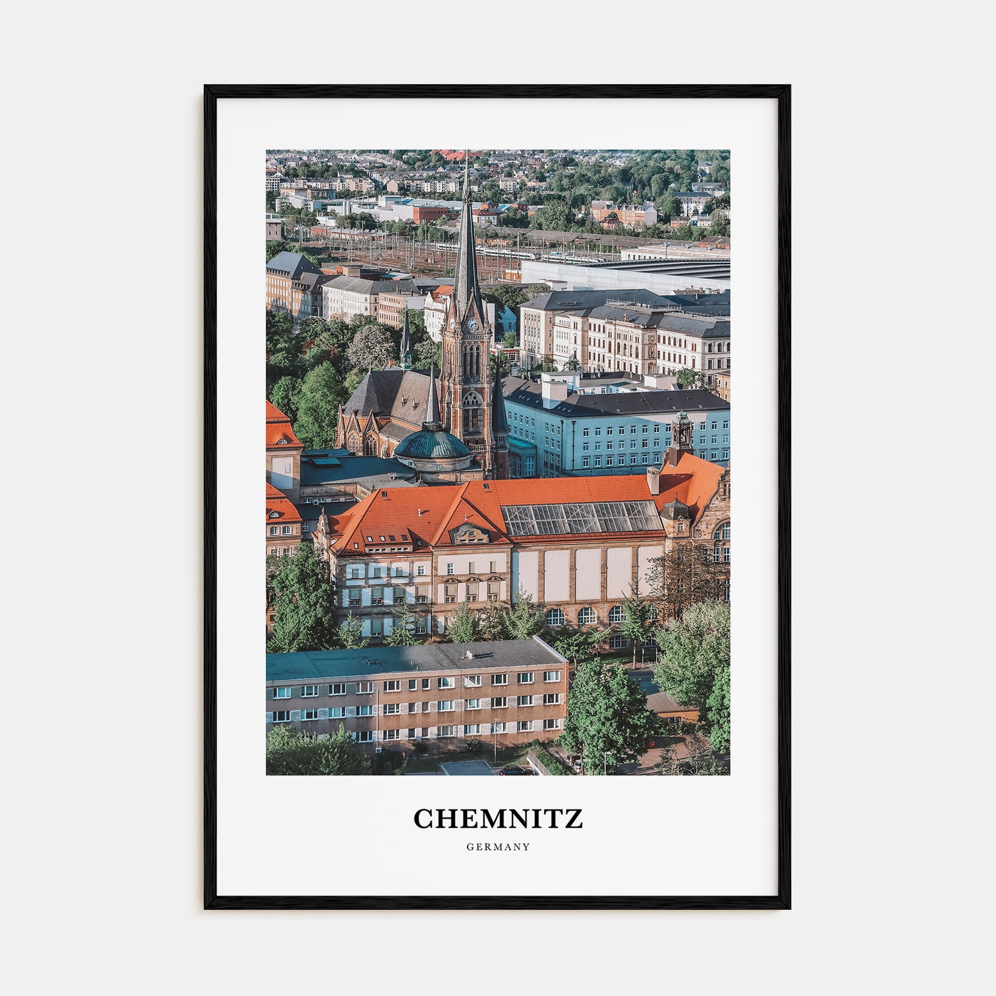 Chemnitz Portrait Color Poster