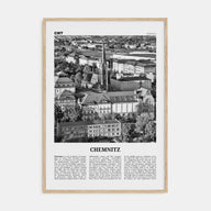 Chemnitz Travel B&W Poster
