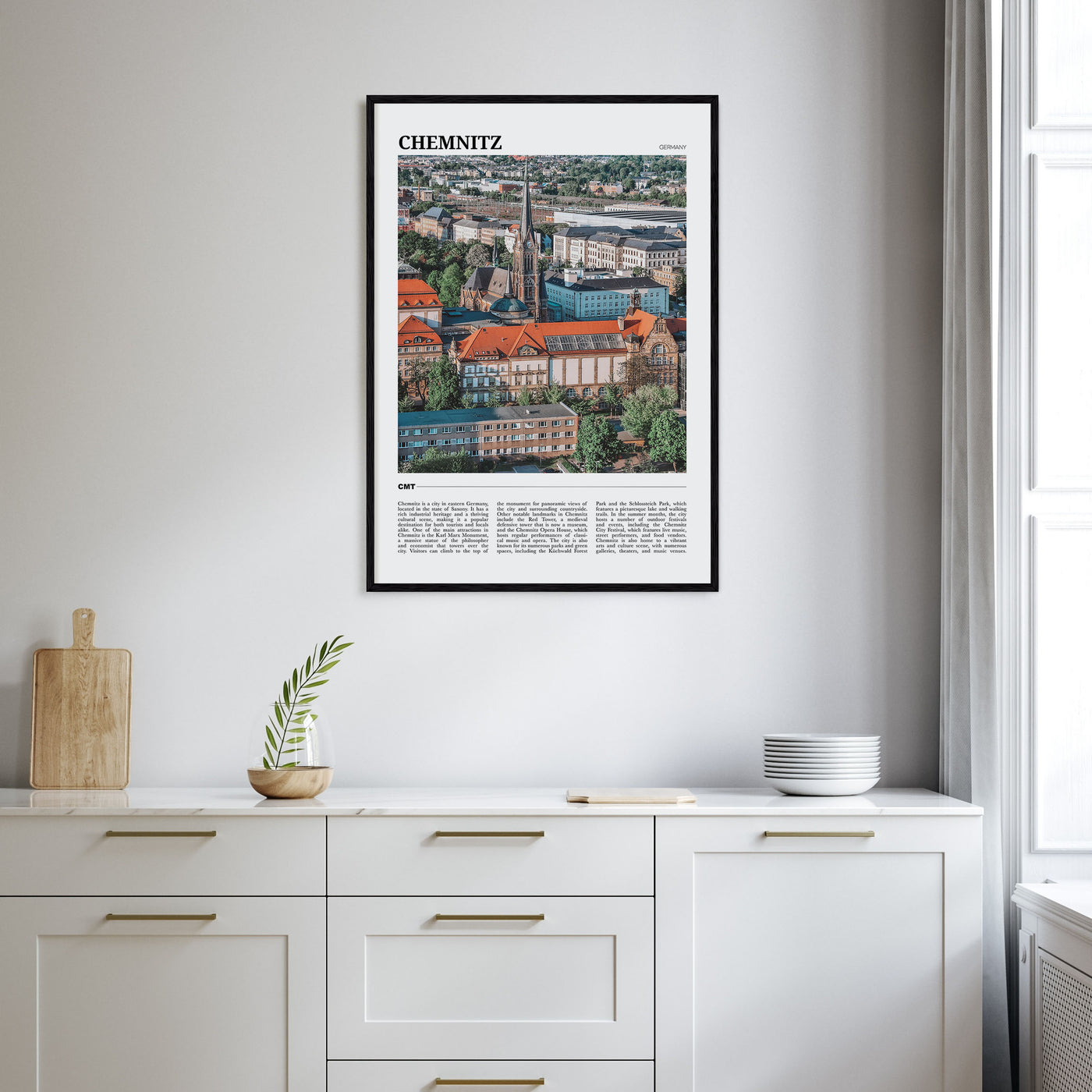 Chemnitz Travel Color Poster