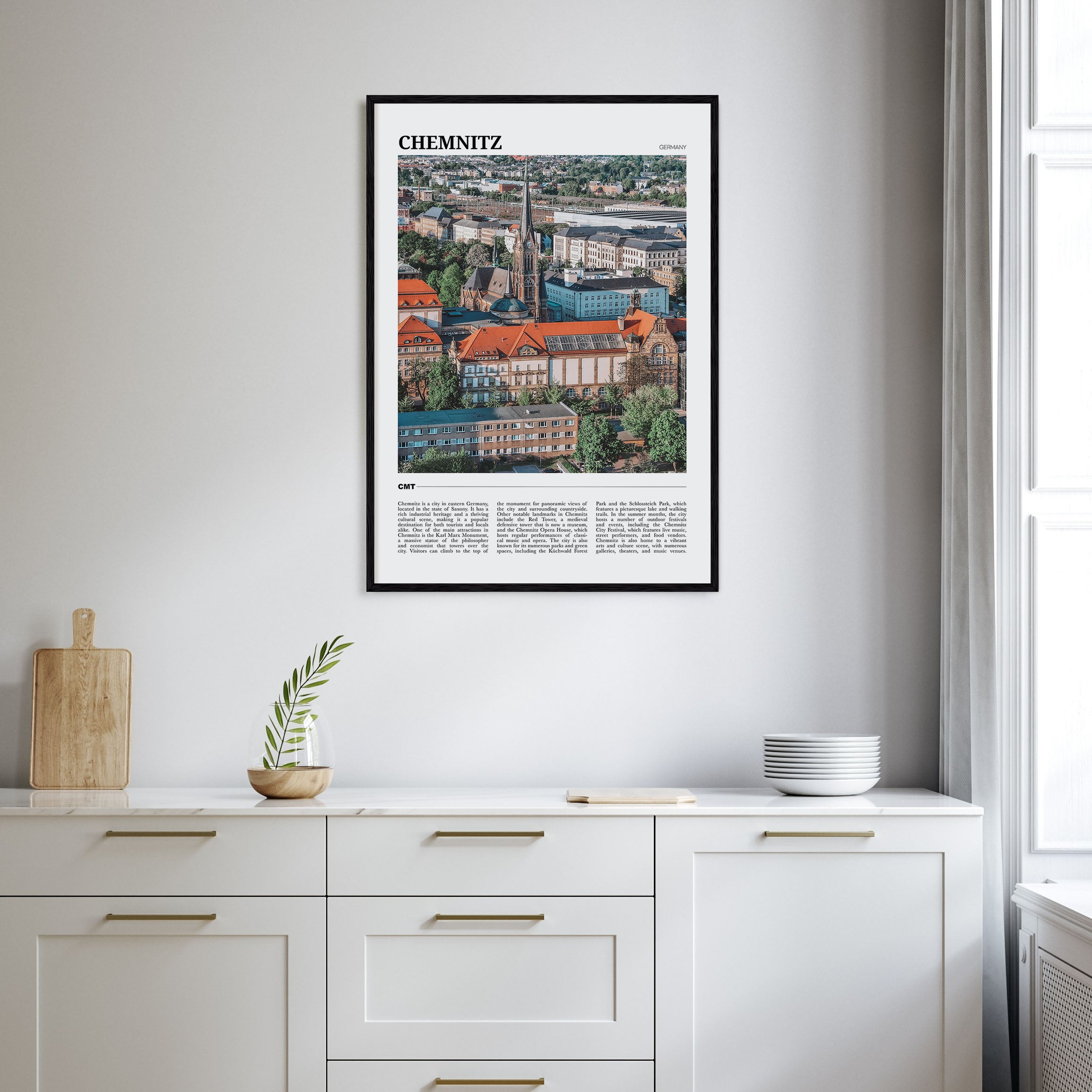Chemnitz Travel Color Poster