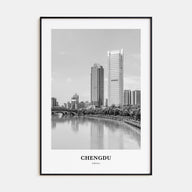 Chengdu Portrait B&W Poster