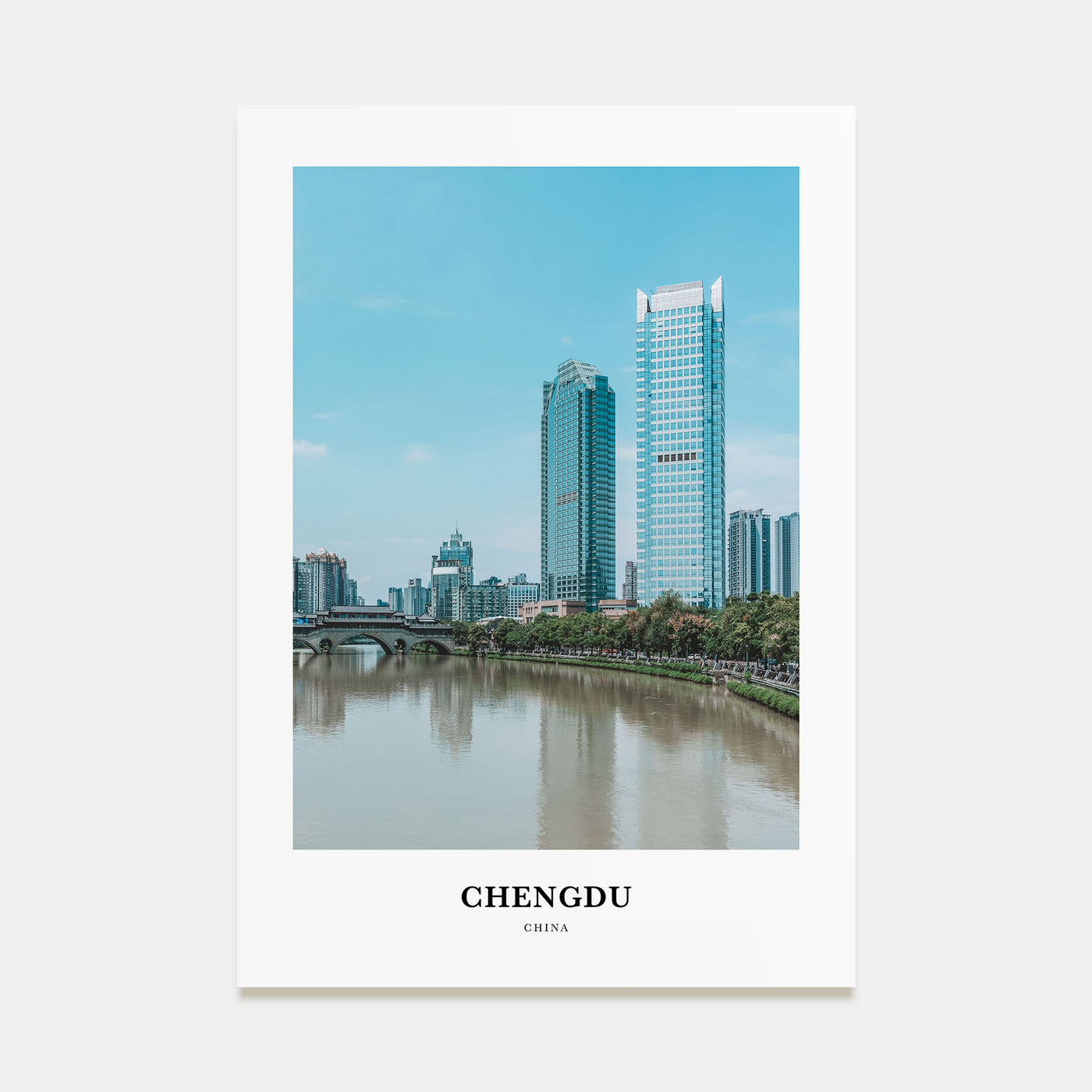 Chengdu Portrait Color No 1 Poster