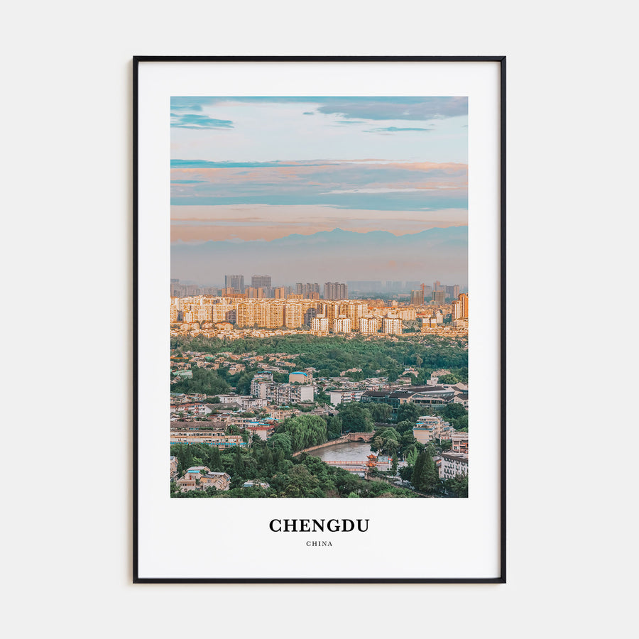Chengdu Portrait Color No 2 Poster