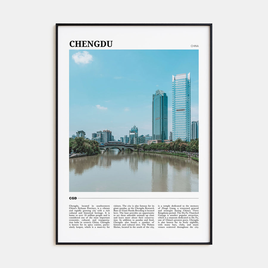 Chengdu Travel Color No 1 Poster