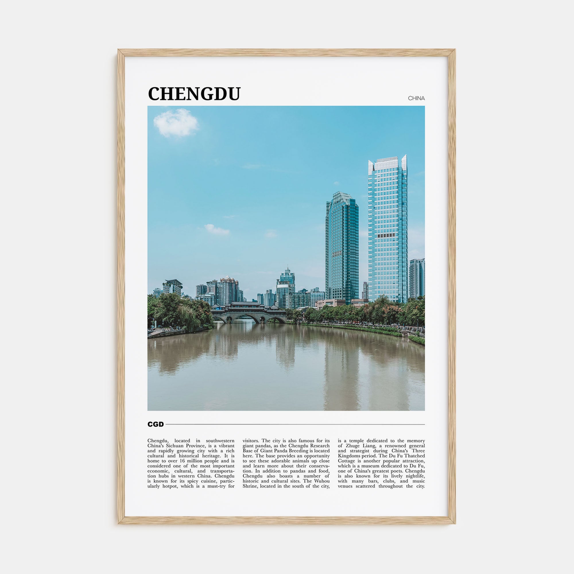 Chengdu Travel Color No 1 Poster