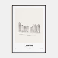 Chennai Drawn Poster