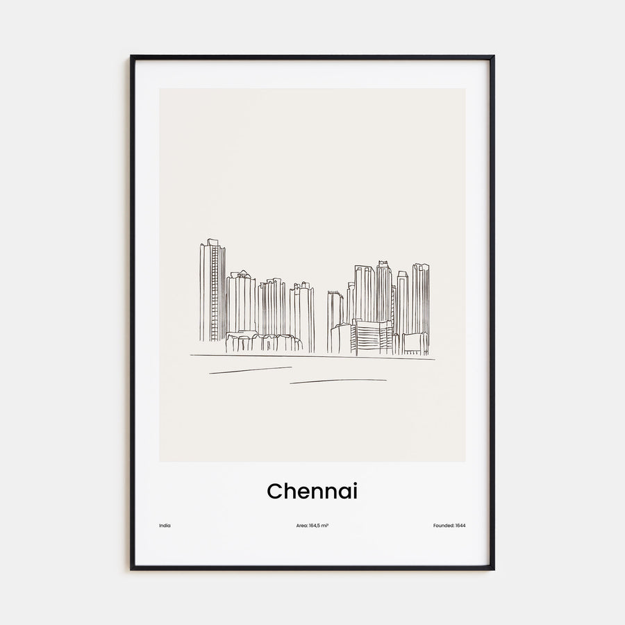 Chennai Drawn Poster