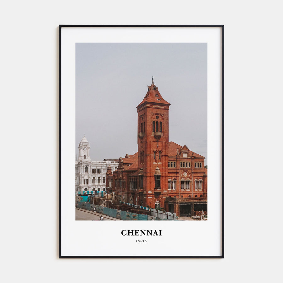 Chennai Portrait Color Poster