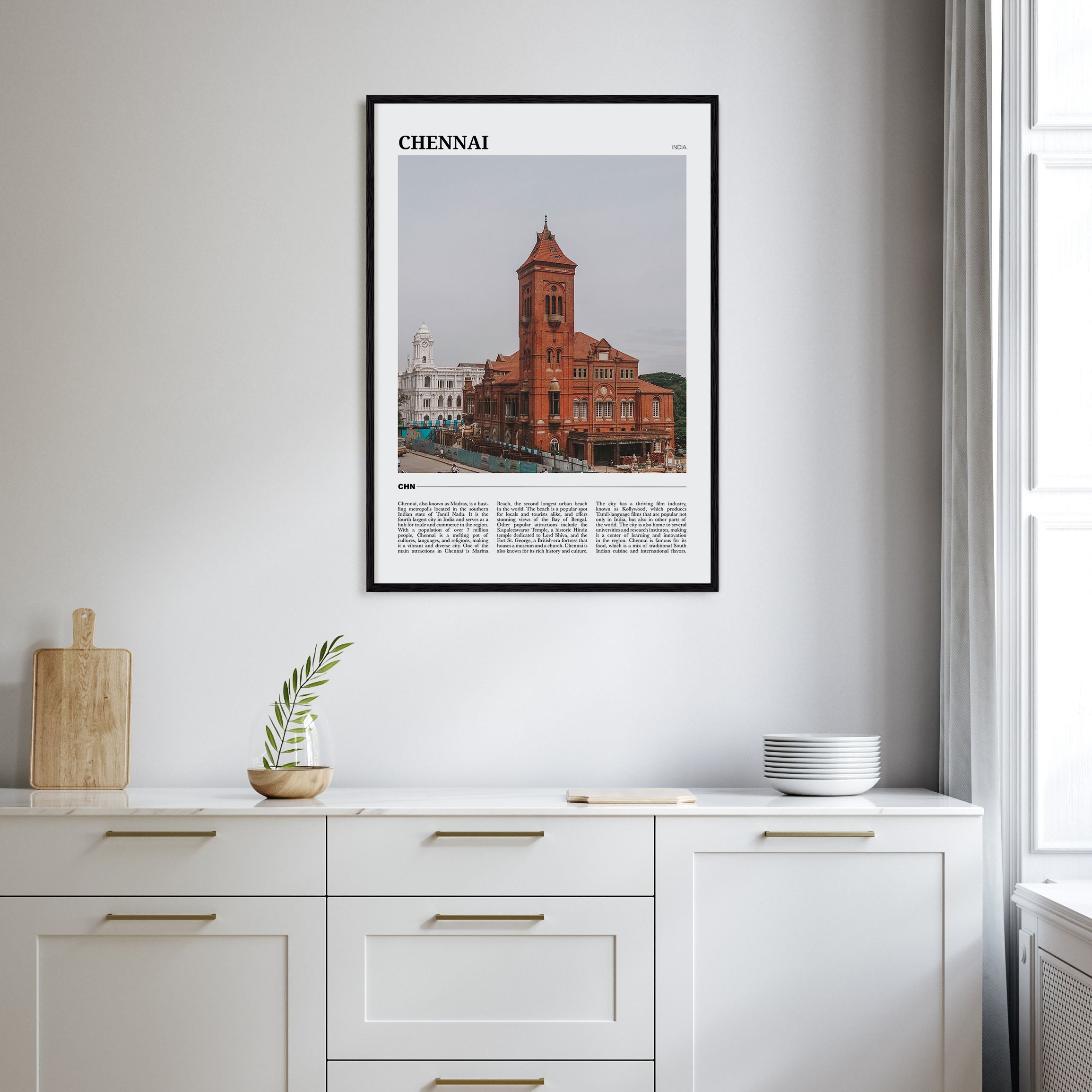 Chennai Travel Color Poster