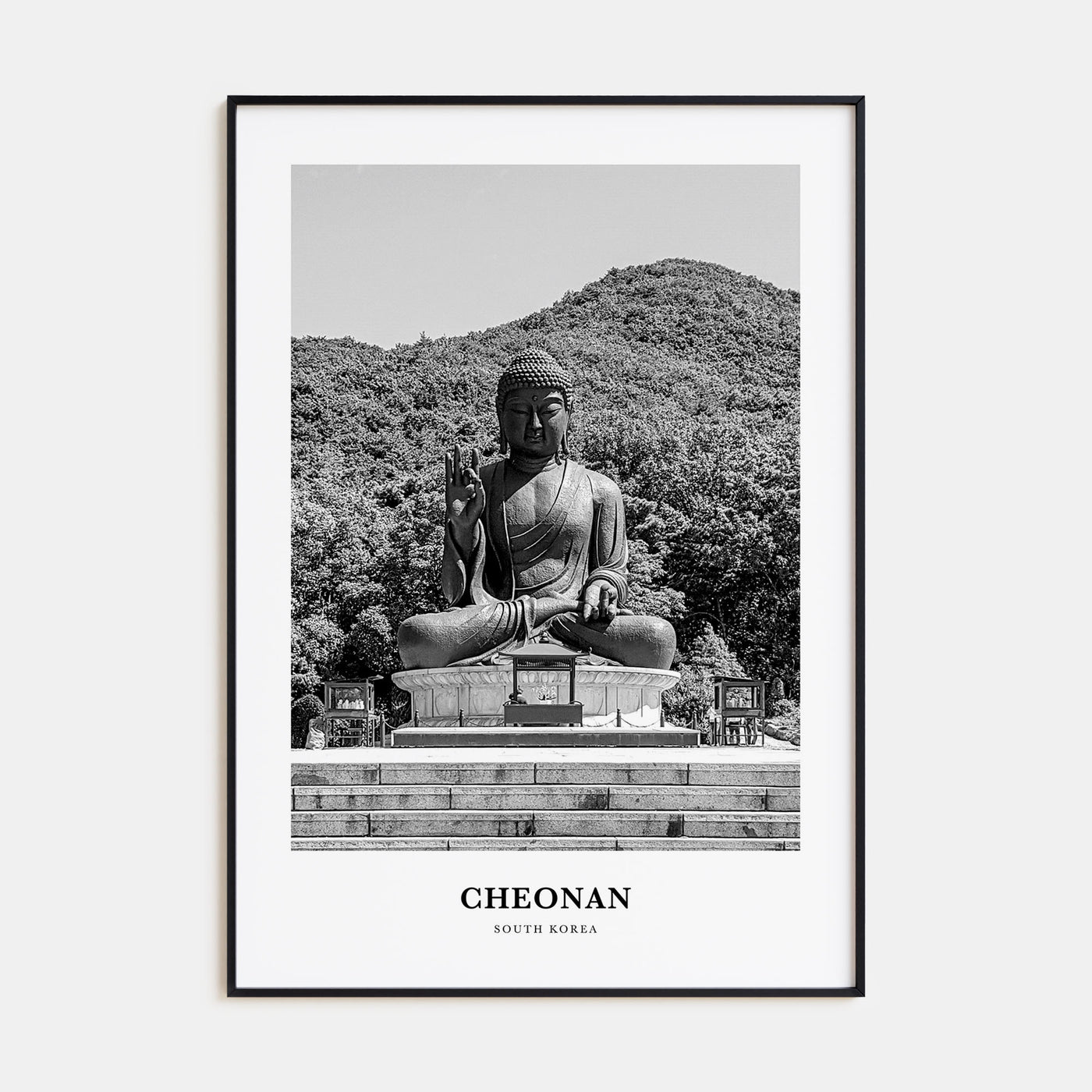 Cheonan Portrait B&W Poster