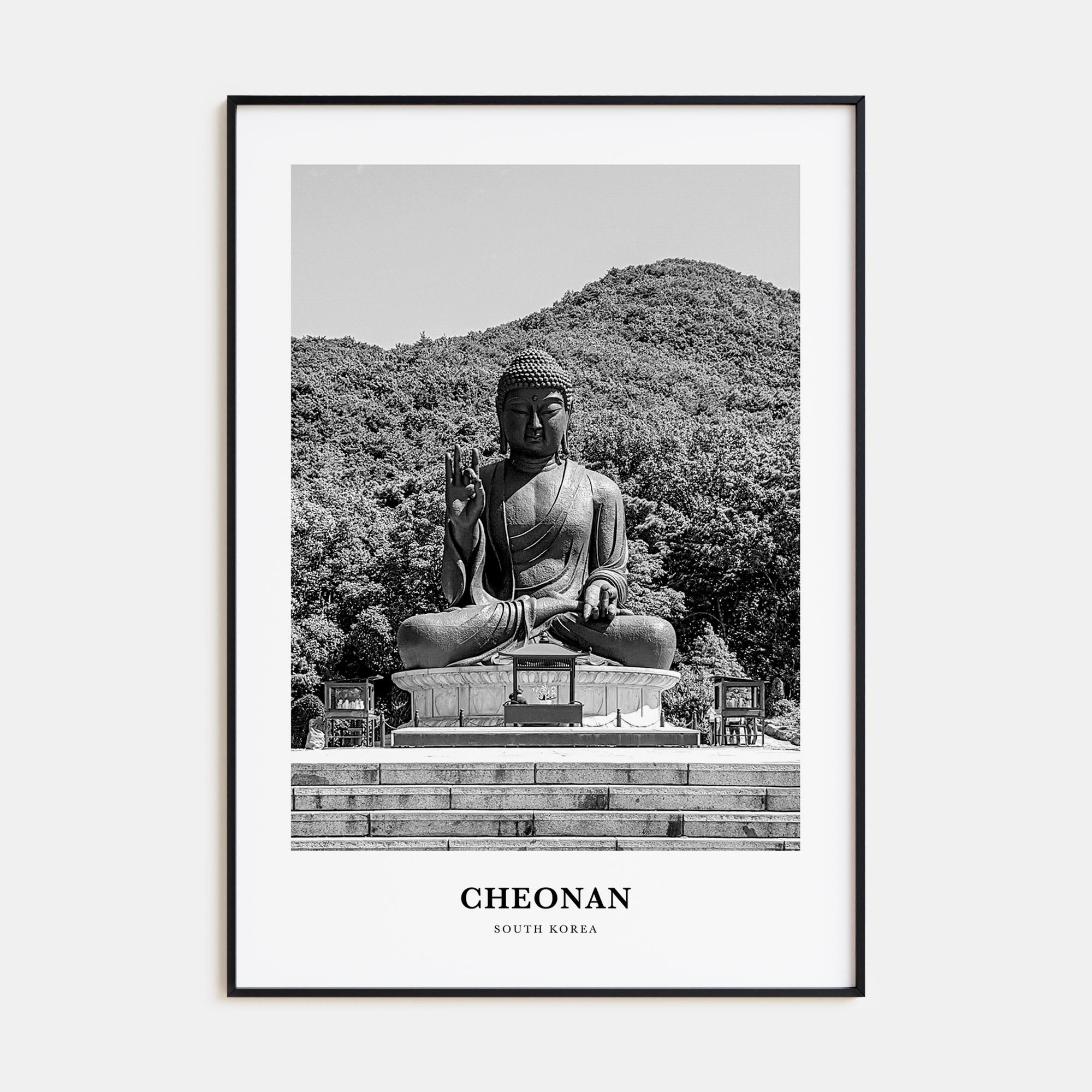 Cheonan Portrait B&W Poster