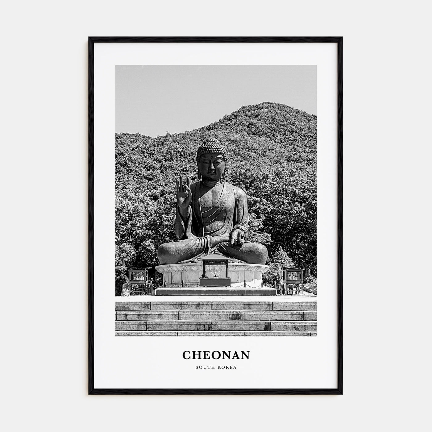 Cheonan Portrait B&W Poster
