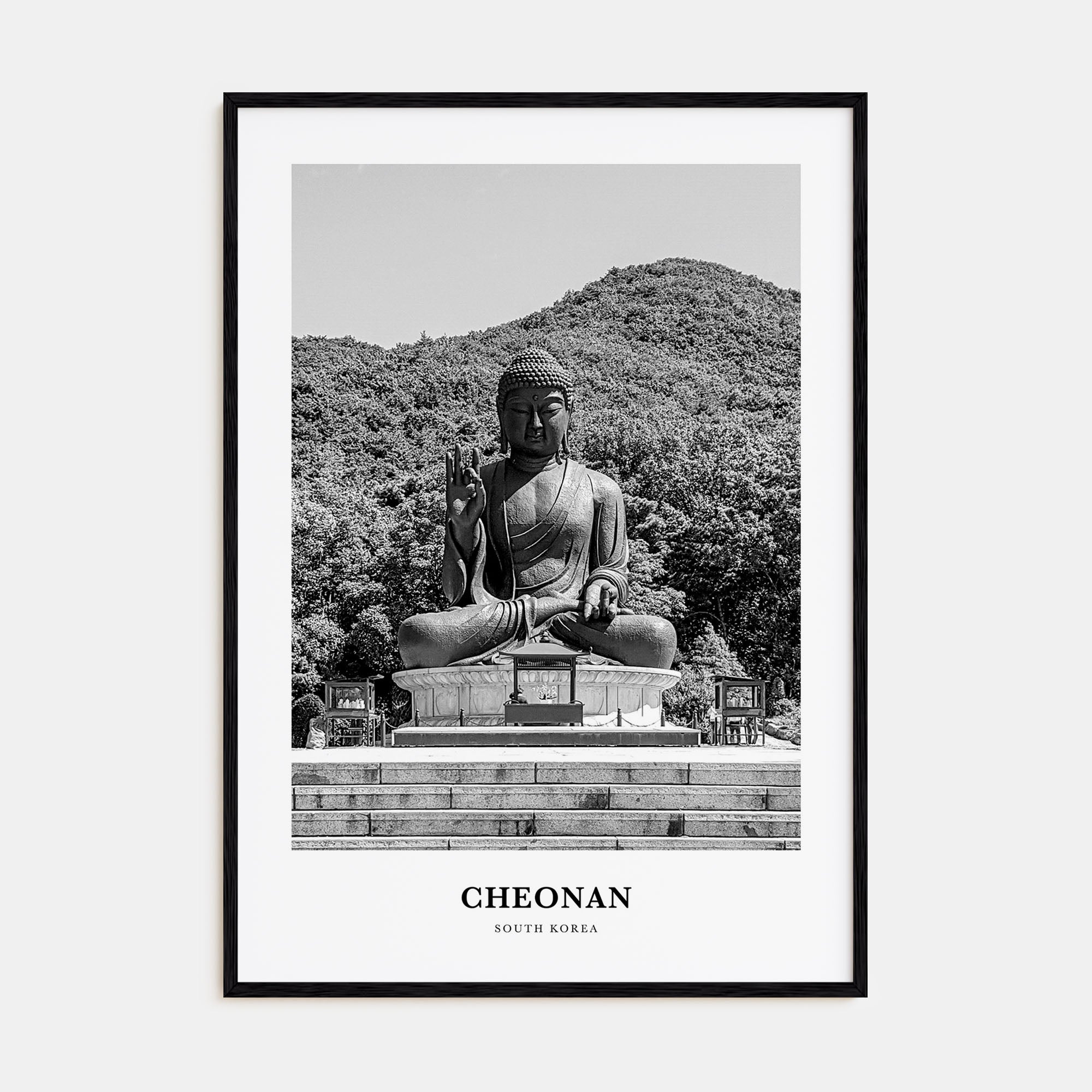 Cheonan Portrait B&W Poster