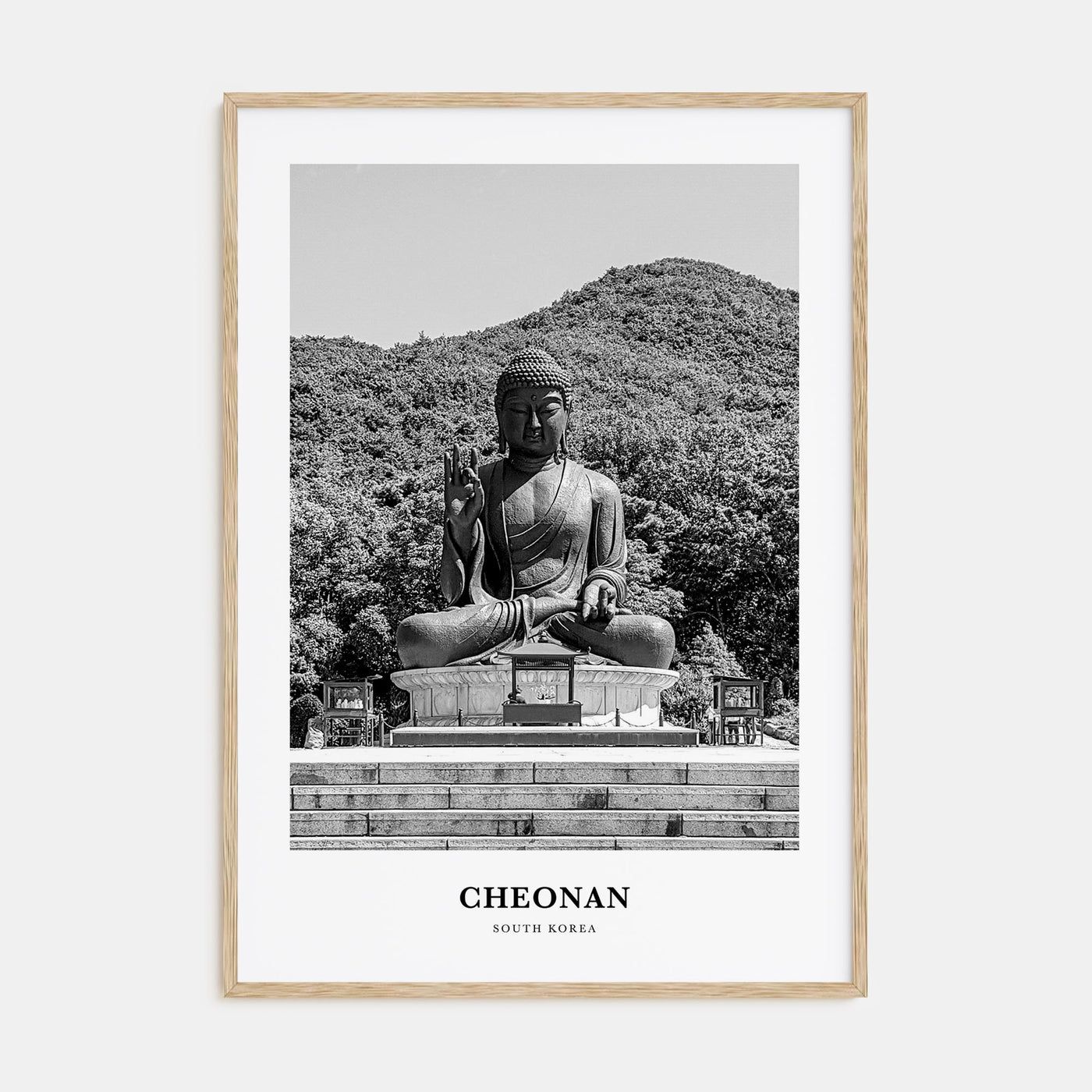 Cheonan Portrait B&W Poster