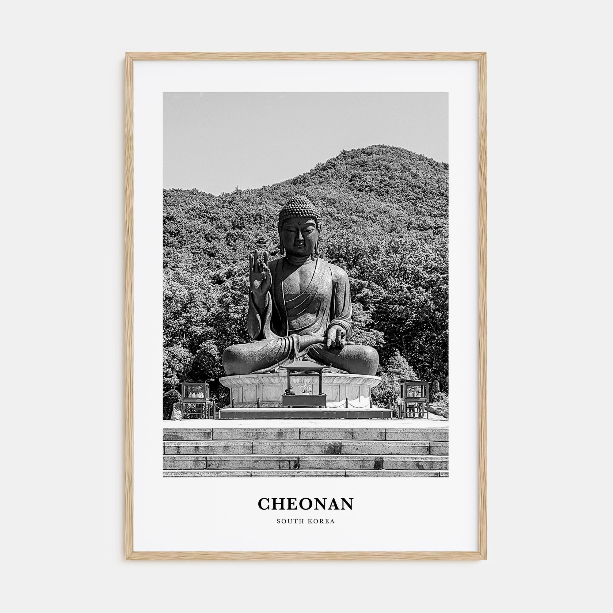 Cheonan Portrait B&W Poster