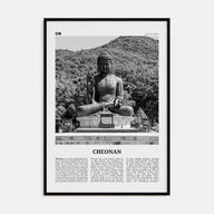 Cheonan Travel B&W Poster