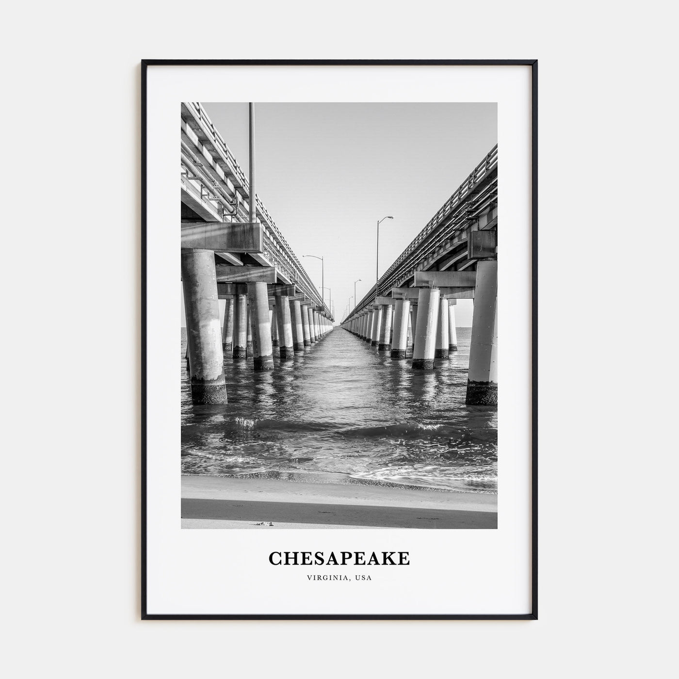 Chesapeake Portrait B&W Poster