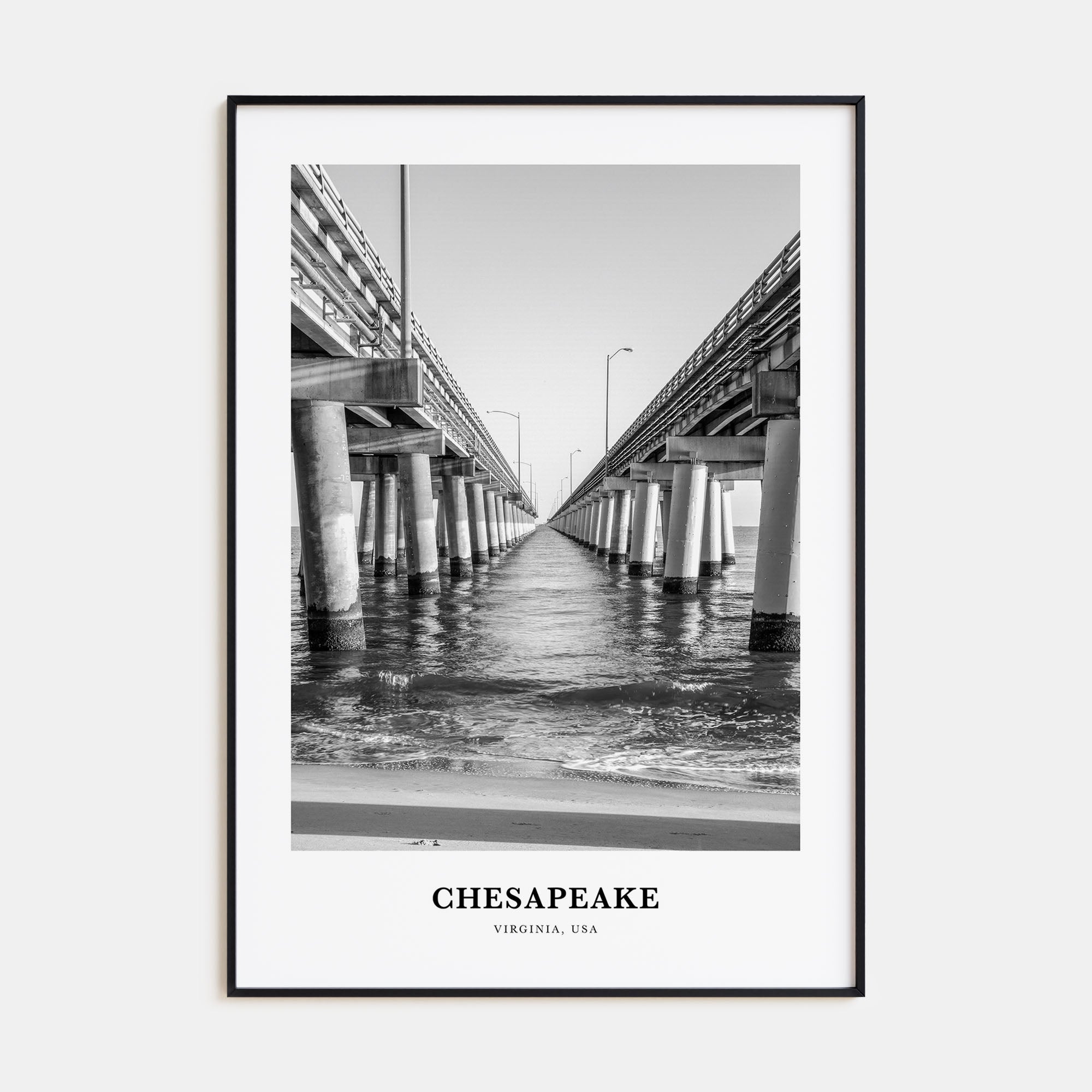 Chesapeake Portrait B&W Poster